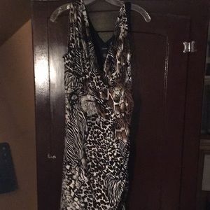 Animal print dress